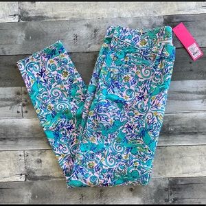 Lilly Pulitzer skinny pants lion print